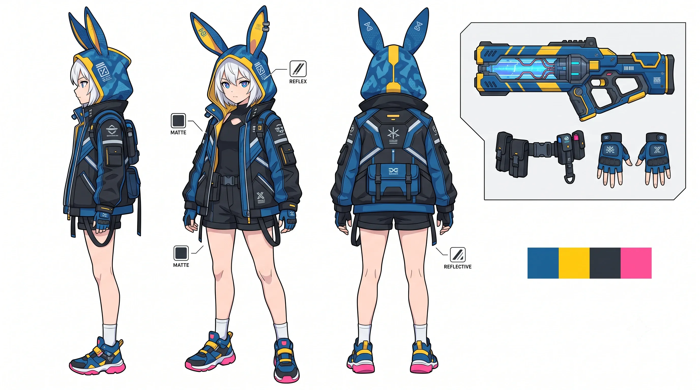 Gemini 캐랙터 콘셉트 아트 시트